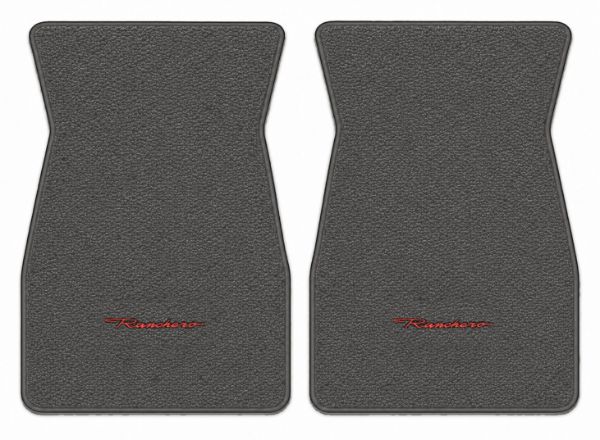 Picture of 1966-1971 Ford Ranchero Floor Mats, Loop Carpet with Embroidered Logos - 2 Piece