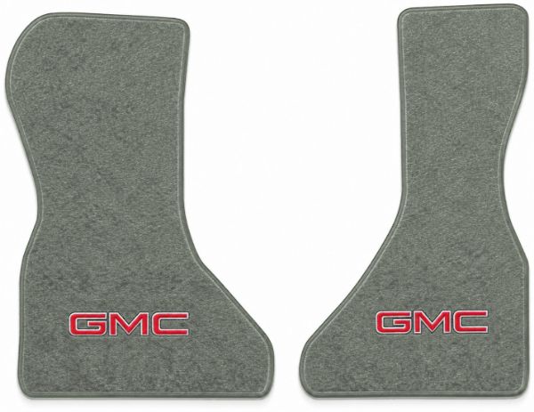 Picture of 1983-1995 GMC G1500 Van Floor Mats, Cutpile Carpet with Embroidered Logos, Front Row - 2 Piece