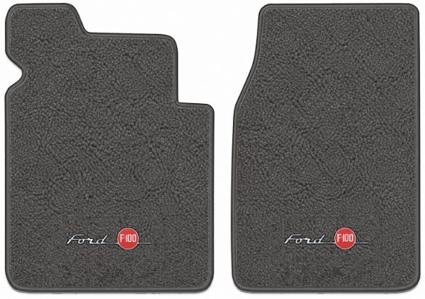 Picture of 1953-1956 Ford F-100 Floor Mats, Loop Carpet with Embroidered Logos - 2 Piece