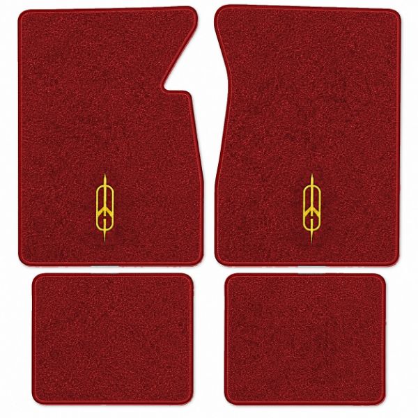 Picture of 1974-1976 Oldsmobile 98 Floor Mats, Cutpile Carpet with Embroidered Logos - 4 Piece