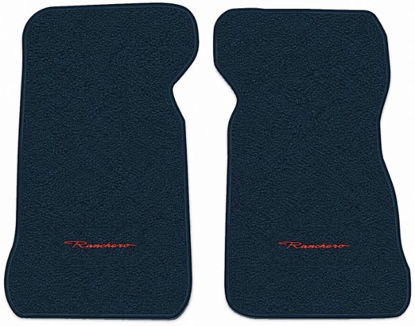 Picture of 1972-1973 Ford Ranchero Floor Mats, Loop Carpet with Embroidered Logos - 2 Piece