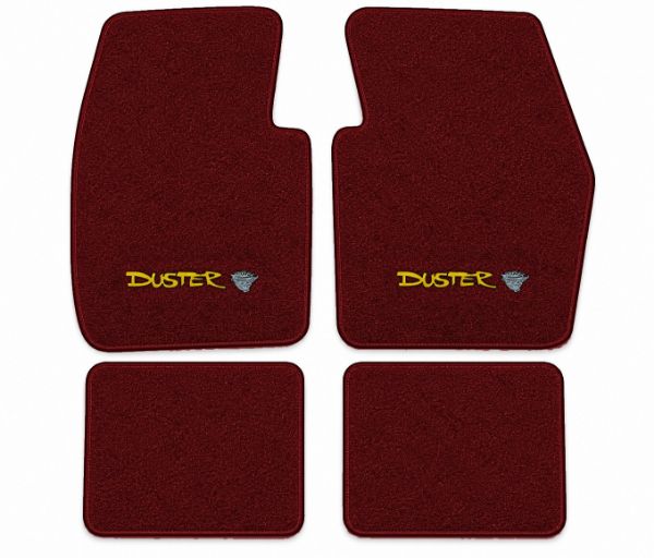 Picture of 1974-1976 Plymouth Duster Floor Mats, Cutpile Carpet with Embroidered Logos - 4 Piece