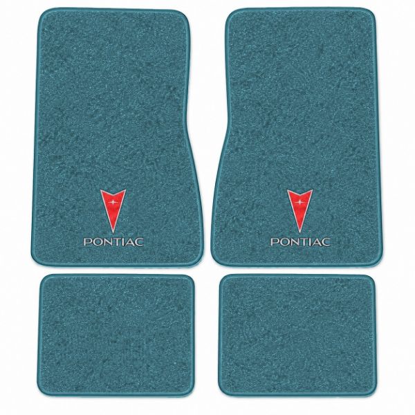 Picture of 1974-1977 Pontiac Ventura Floor Mats, Cutpile Carpet with Embroidered Logos - 4 Piece