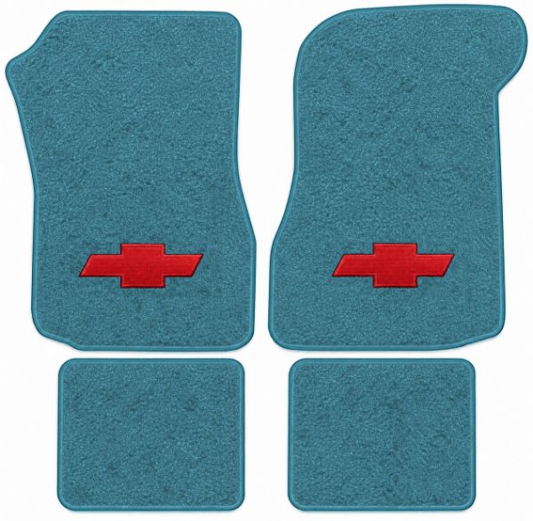Picture of 1973 Chevrolet Chevelle Laguna Floor Mats, Loop Carpet with Embroidered Logos - 4 Piece