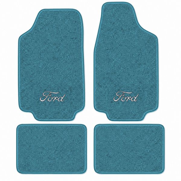 Picture of 1971-1973 Ford Pinto Floor Mats, Loop Carpet with Embroidered Logos - 4 Piece