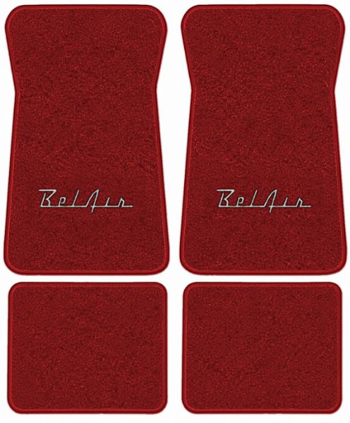 Picture of 1974-1975 Chevrolet Bel Air Floor Mats, Cutpile Carpet with Embroidered Logos - 4 Piece