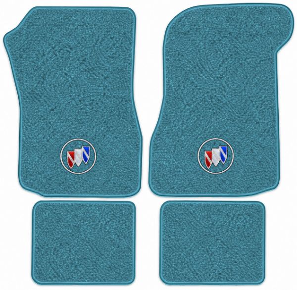 Picture of 1973 Buick Regal Floor Mats, Loop Carpet with Embroidered Logos - 4 Piece