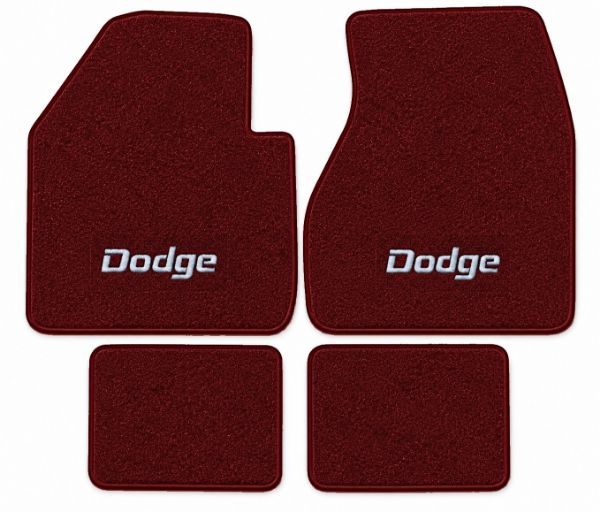 Picture of 1974-1977 Dodge Monaco Floor Mats, Cutpile Carpet with Embroidered Logos - 4 Piece