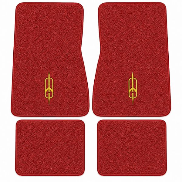 Picture of 1973 Oldsmobile Omega Floor Mats, Loop Carpet with Embroidered Logos - 4 Piece