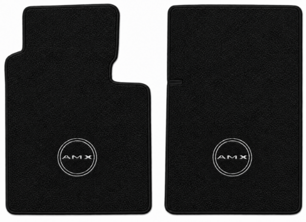 Picture of 1968 American Motors AMX Floor Mats, Loop Carpet with Embroidered Logos - 2 Piece