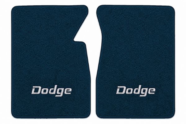Picture of 1974 Dodge D100 Pickup Floor Mats, Cutpile Carpet with Embroidered Logos - 2 Piece