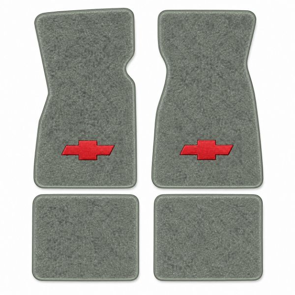 Picture of 1974-1977 Chevrolet Vega Floor Mats, Cutpile Carpet with Embroidered Logos - 4 Piece