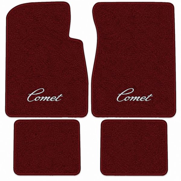 Picture of 1974-1977 Mercury Comet Floor Mats, Cutpile Carpet with Embroidered Logos - 4 Piece