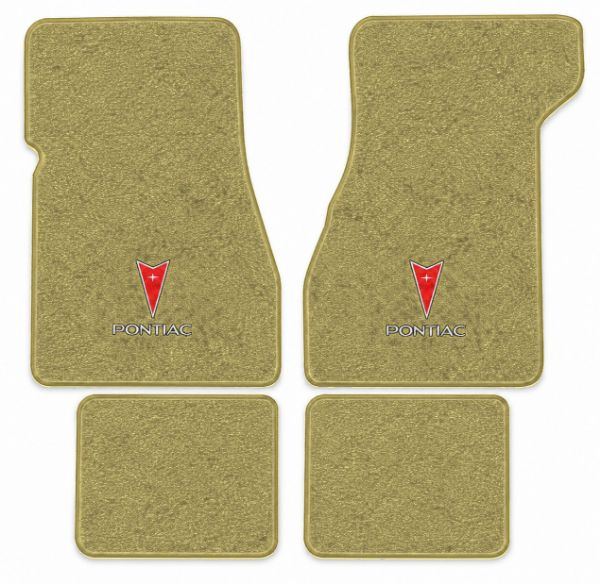 Picture of 1973 Pontiac Grand Am Floor Mats, Loop Carpet with Embroidered Logos - 4 Piece