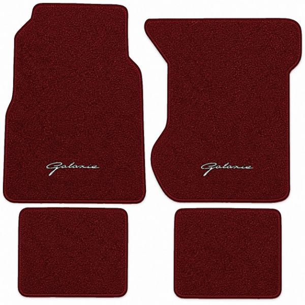 Picture of 1974 Ford Galaxie 500 Floor Mats, Cutpile Carpet with Embroidered Logos - 4 Piece