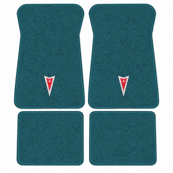 Picture of 1971-1973 Pontiac Grandville Floor Mats, Loop Carpet with Embroidered Logos - 4 Piece