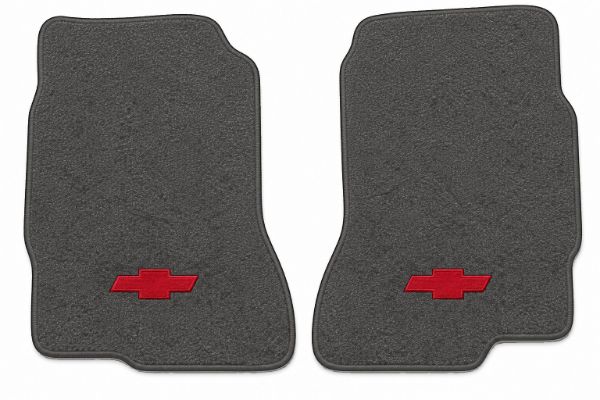 Picture of 1972-1974 Chevrolet LUV Pickup Floor Mats, Loop Carpet with Embroidered Logos - 2 Piece