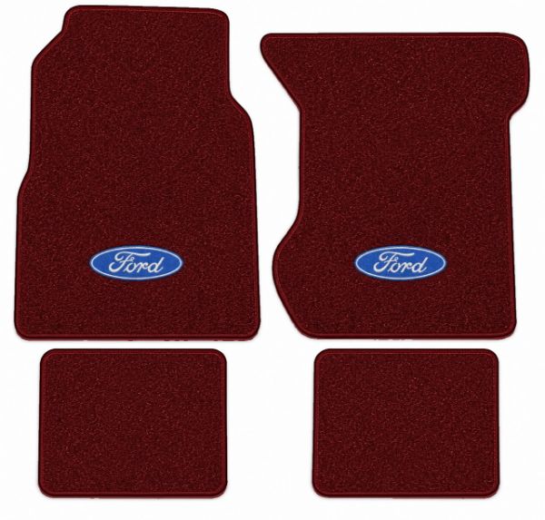 Picture of 1975-1978 Ford LTD Country Squire Floor Mats, Cutpile Carpet with Embroidered Logos - 4 Piece