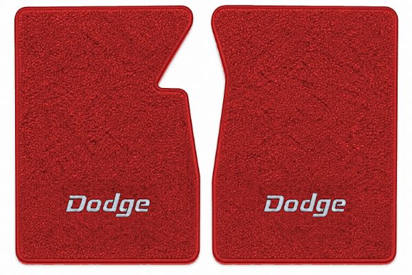 Picture of 1964-1967 Dodge D200 Series Floor Mats, Loop Carpet with Embroidered Logos - 2 Piece