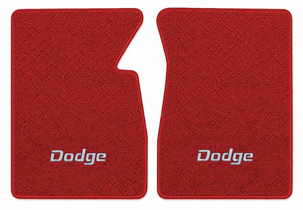 Picture of 1964-1967 Dodge W100 Series Floor Mats, Loop Carpet with Embroidered Logos - 2 Piece