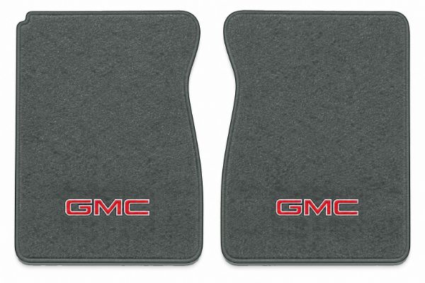 Picture of 1975-1978 GMC K15 Floor Mats, Cutpile Carpet with Embroidered Logos - 2 Piece