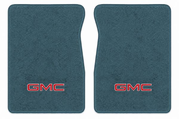 Picture of 1987 GMC V1500 Floor Mats, Cutpile Carpet with Embroidered Logos - 2 Piece