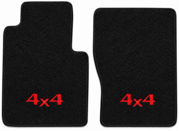 Picture of 1974-1975 International 200 Reg Cab Floor Mats, Loop Carpet with Embroidered Logos - 2 Piece