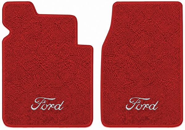 Picture of 1953-1956 Ford F-350 Floor Mats, Loop Carpet with Embroidered Logos - 2 Piece