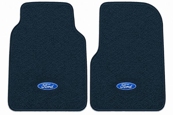Picture of 1973 Ford F-350 Reg Cab Floor Mats, Loop Carpet with Embroidered Logos - 2 Piece
