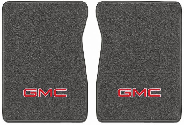 Picture of 1971-1972 GMC K25/K2500 Pickup Floor Mats, Loop Carpet with Embroidered Logos - 2 Piece