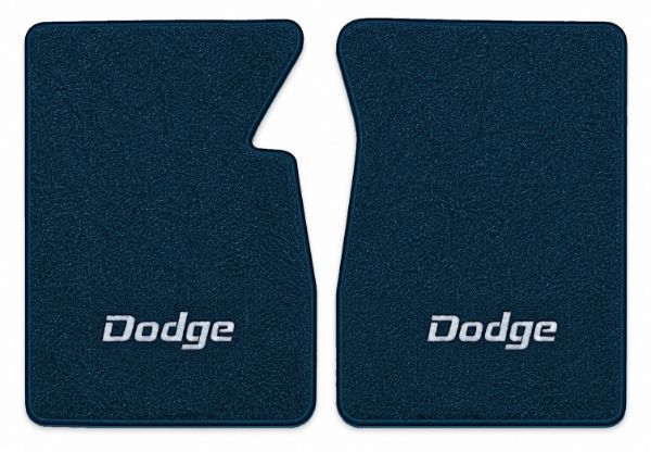 Picture of 1974 Dodge W100 Pickup Floor Mats, Cutpile Carpet with Embroidered Logos - 2 Piece
