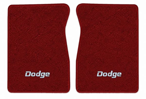 Picture of 1987-1988 Dodge W350 Floor Mats, Cutpile Carpet with Embroidered Logos - 2 Piece