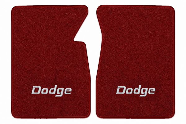 Picture of 1986 Dodge D100 Floor Mats, Cutpile Carpet with Embroidered Logos - 2 Piece