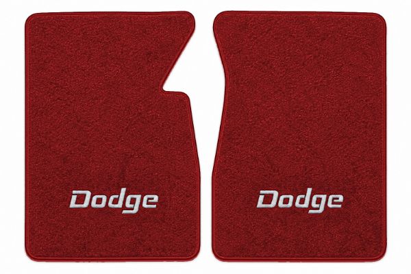 Picture of 1975-1980 Dodge D200 Floor Mats, Cutpile Carpet with Embroidered Logos - 2 Piece