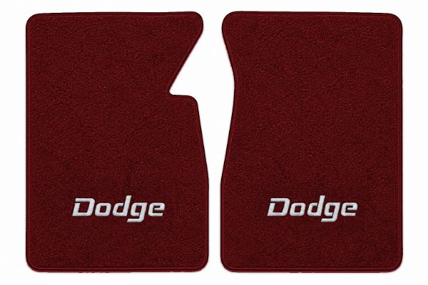 Picture of 1981-1986 Dodge D250 Floor Mats, Cutpile Carpet with Embroidered Logos - 2 Piece
