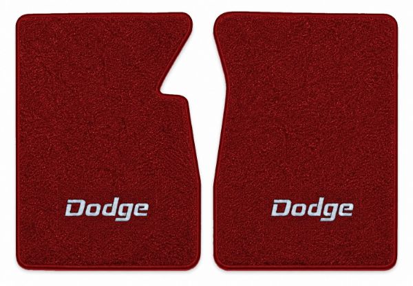 Picture of 1975-1977 Dodge W100 Floor Mats, Cutpile Carpet with Embroidered Logos - 2 Piece