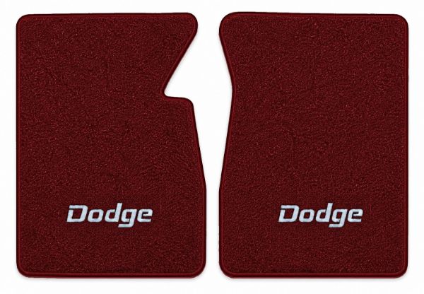 Picture of 1981-1986 Dodge W350 Floor Mats, Cutpile Carpet with Embroidered Logos - 2 Piece