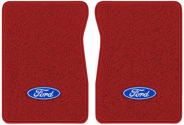 Picture of 1967-1972 Ford F-350 Floor Mats, Loop Carpet with Embroidered Logos - 2 Piece