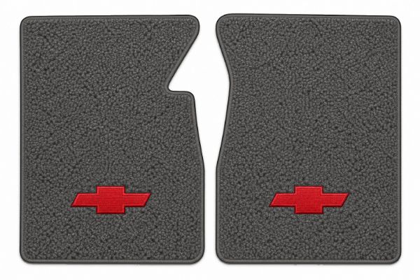 Picture of 1960-1966 Chevrolet C30 Pickup Floor Mats, Loop Carpet with Embroidered Logos - 2 Piece