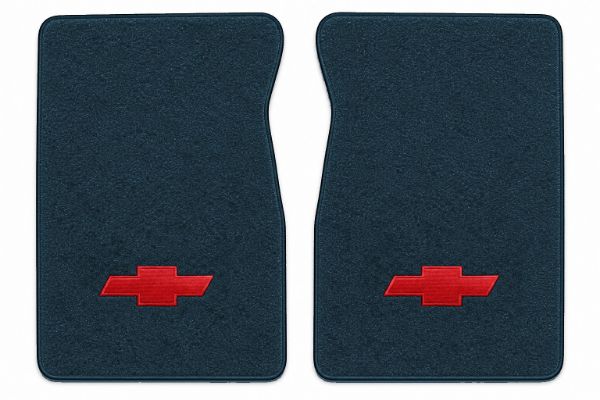 Picture of 1987-1988 Chevrolet V30 Floor Mats, Cutpile Carpet with Embroidered Logos - 2 Piece
