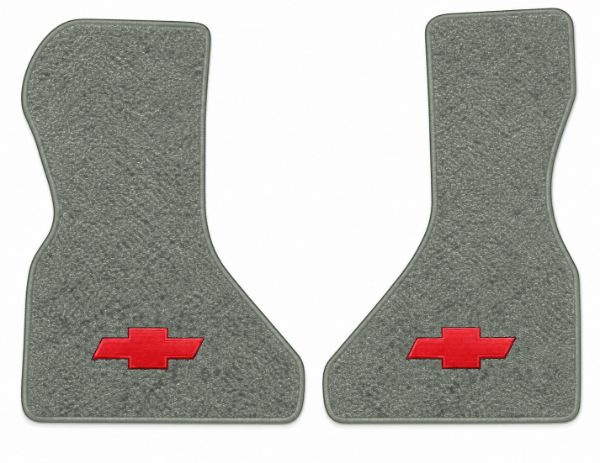 Picture of 1983-1995 Chevrolet G20 Van Floor Mats, Cutpile Carpet with Embroidered Logos, Front Row - 2 Piece
