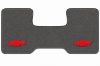 Illustration of 1973 Chevrolet K20 Pickup Low Tunnel Loop floor mats, 1 piece, in 22 Gunmetal Gray with the #11 Chevy Bowtie logo