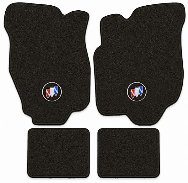 Picture of 1980-1984 Buick Skylark Floor Mats, Cutpile Carpet with Embroidered Logos - 4 Piece