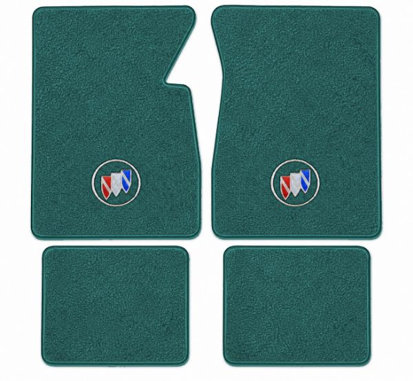 Picture of 1955-1956 Buick Super Floor Mats, Loop Carpet with Embroidered Logos - 4 Piece