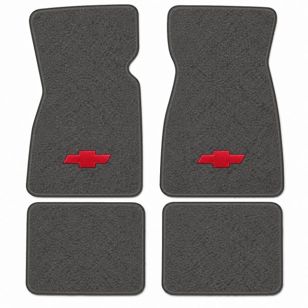 Picture of 1971-1973 Chevrolet Vega Floor Mats, Loop Carpet with Embroidered Logos - 4 Piece