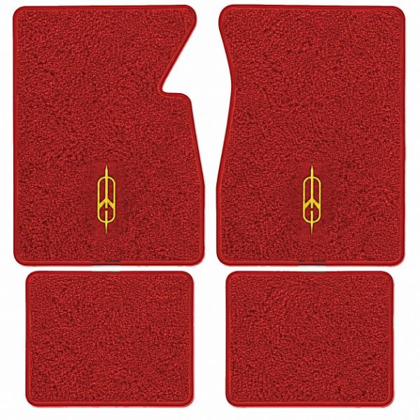 Picture of 1965-1966 Oldsmobile Starfire Floor Mats, Loop Carpet with Embroidered Logos - 4 Piece