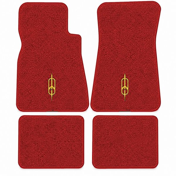 Picture of 1971-1973 Oldsmobile Toronado Floor Mats, Loop Carpet with Embroidered Logos - 4 Piece