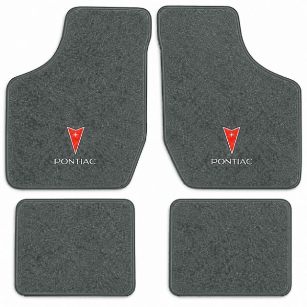 Picture of 1982-1991 Pontiac 6000 Floor Mats, Cutpile Carpet with Embroidered Logos - 4 Piece