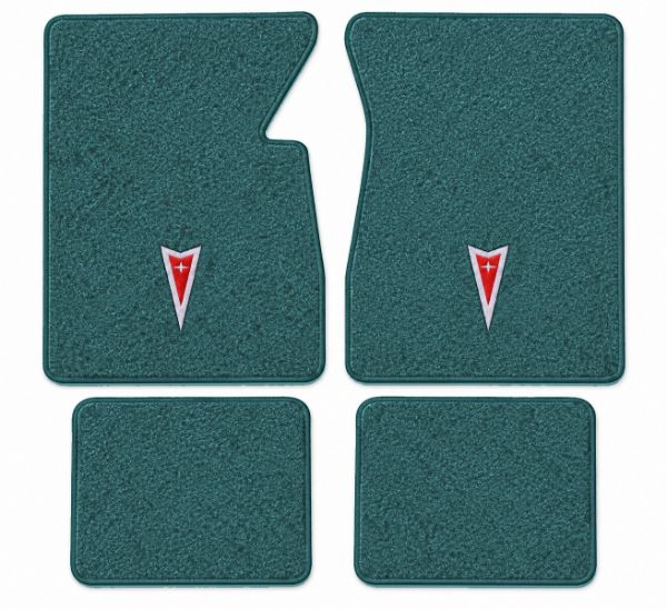 Picture of 1960 Pontiac Bonneville Floor Mats, Tuxedo Carpet with Embroidered Logos - 4 Piece