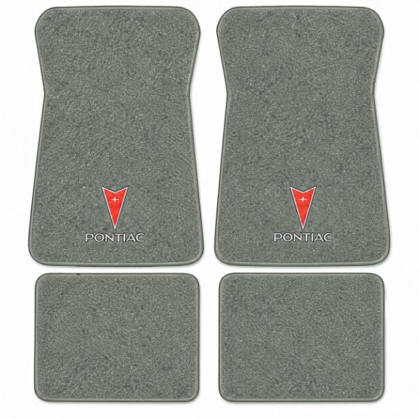 Picture of 1987-1989 Pontiac Safari Floor Mats, Cutpile Carpet with Embroidered Logos - 4 Piece